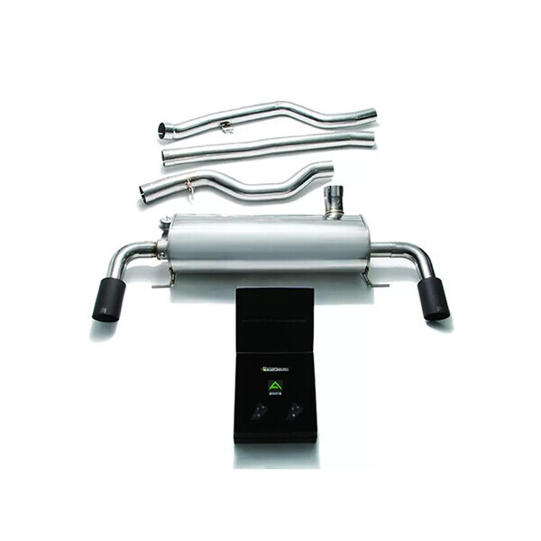 320I/330I/420I/430I B48 NON-OPF ARMYTRIX EXHAUST SYSTEM W/DUAL MATTE BLACK