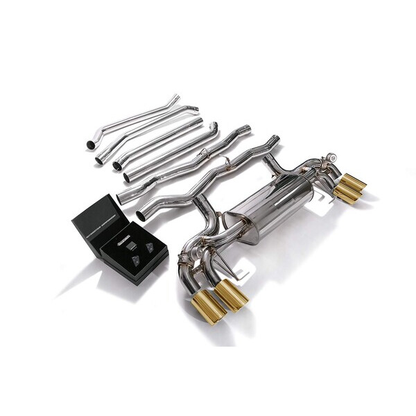 550I XDRIVE G3X NON-OPF ARMYTRIX EXHAUST SYSTEM W/QUAD GOLD