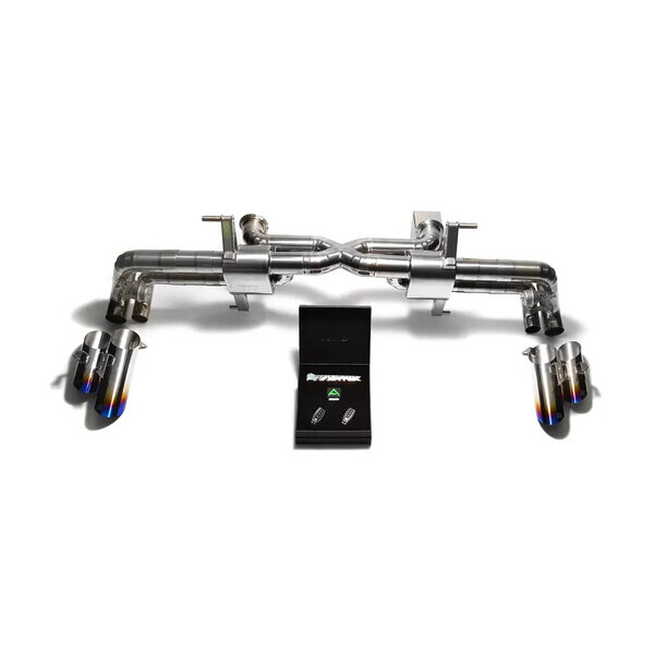 HURACÁN LP580/LP610 ARMYTRIX TITANIUM EXHAUST SYSTEM W/QUAD TITANIUM BLUE