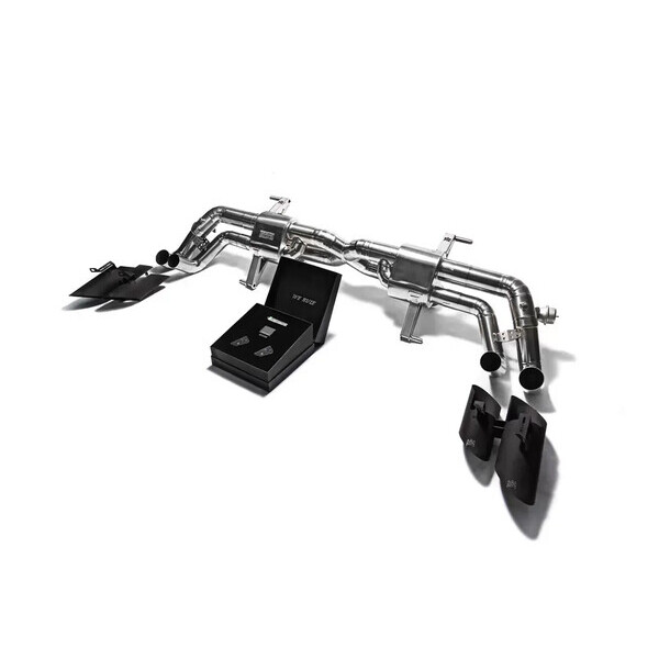 HURACÁN LP580/LP610 ARMYTRIX TITANIUM EXHAUST SYSTEM W/QUAD MATTE BLACK