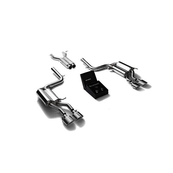 C63 W204 ARMYTRIX EXHAUST SYSTEM W/QUAD CHROME OVAL