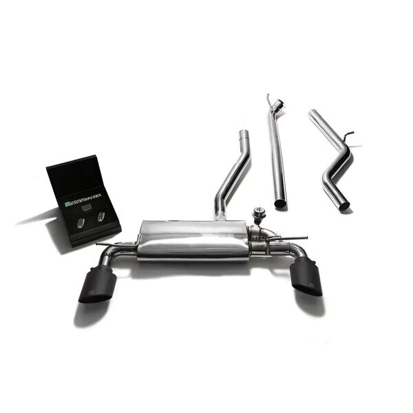 A180 / A200 / A250 W176 ARMYTRIX EXHAUST SYSTEM W/DUAL MATTE BLACK OVAL