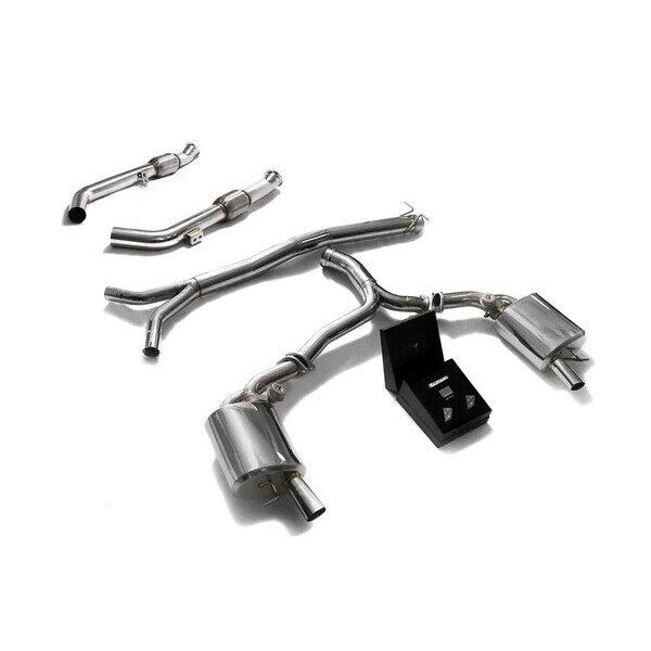 C43/C400/450 W205 NON-OPF ARMYTRIX EXHAUST SYSTEM W/NO TIPS