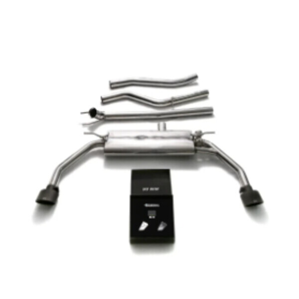 CLA180/200/250 C117 (2WD) EURO6 ARMYTRIX EXHAUST SYSTEM W/DUAL MATTE BLACK OVAL