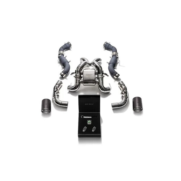 540C/570GT/570S ARMYTRIX EXHAUST SYSTEM W/DUAL CARBON FIBER TIPS