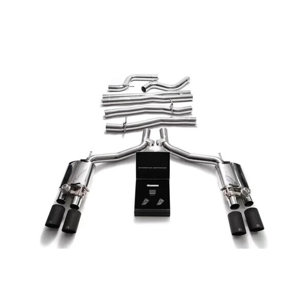 GHIBLI/S 13-18 350HP / 410HP ARMYTRIX EXHAUST SYSTEM W/QUAD GOLD