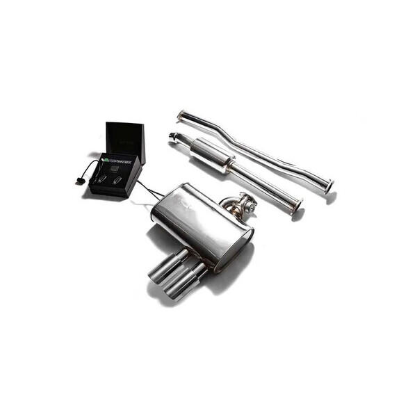 COOPER S / JCW F5X B46/B/48 NON-OPF ARMYTRIX EXHAUST SYSTEM W/ DUAL CHROME