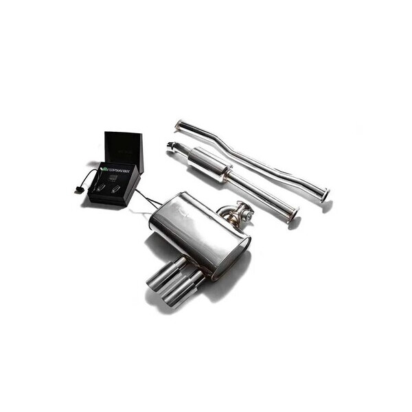 COOPER S / JCW F5X B46/B/48 NON-OPF ARMYTRIX EXHAUST SYSTEM W/DUAL TRUE TITANIUM