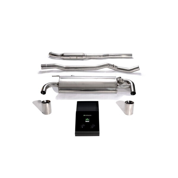 CLUBMAN JCW F54 B48 OPF ARMYTRIX EXHAUST SYSTEM W/ DUAL CHROME