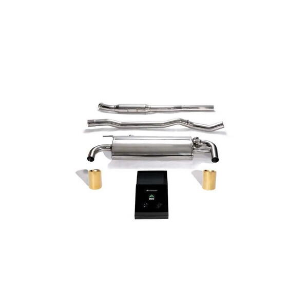 CLUBMAN JCW F54 B48 OPF ARMYTRIX EXHAUST SYSTEM W/DUAL GOLD