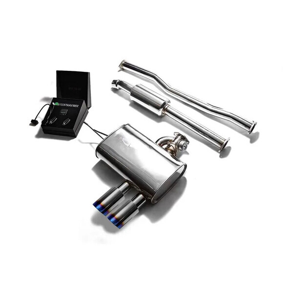 COOPER S F55 B46/B48 V-BAND TYPE ARMYTRIX EXHAUST SYSTEM W/DUAL BLUE COATED