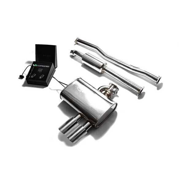 COOPER S F55 B46/B48 V-BAND TYPE ARMYTRIX EXHAUST SYSTEM W/DUAL GOLD