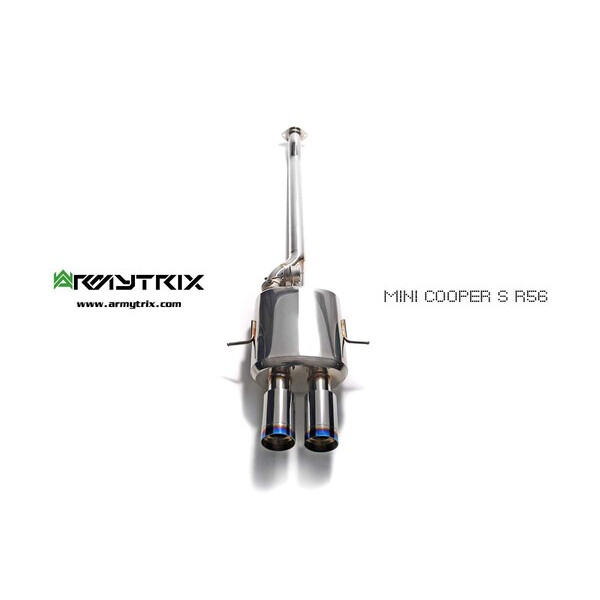 COOPER S R5X ARMYTRIX EXHAUST SYSTEM W/DUAL BLUE COATED