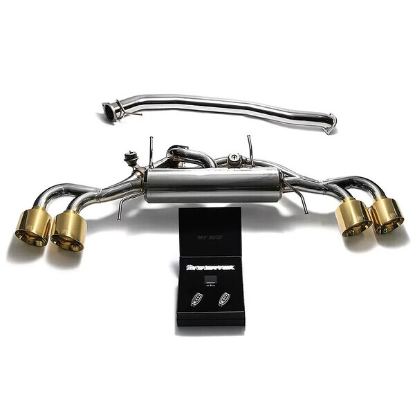 GT-R R35 ARMYTRIX 90MM EXHAUST SYSTEM W/QUAD GOLD