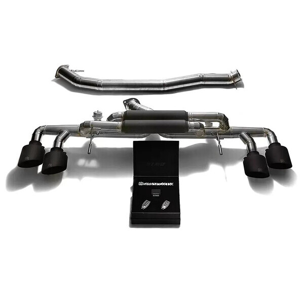 GT-R R35 ARMYTRIX TITANIUM 90MM EXHAUST SYSTEM W/QUAD MATTE BLACK