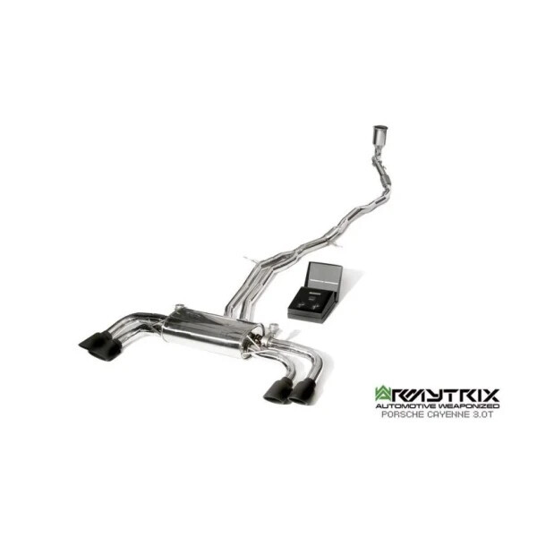 CAYENNE 18+ 3.0T OPF ARMYTRIX EXHAUST SYSTEM W/QUAD MATTE BLACK
