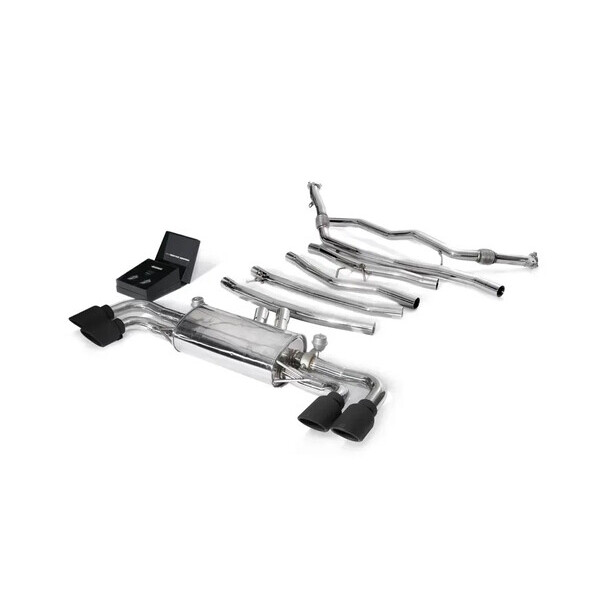 CAYENNE S 18+ 2.9T NON-OPF ARMYTRIX EXHAUST SYSTEM W/QUAD MATTE BLACK