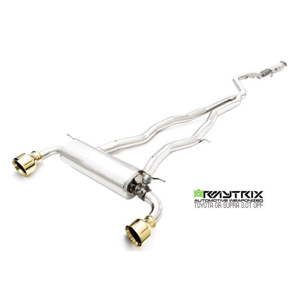 SUPRA GR MK5 OPF ARMYTRIX EXHAUST SYSTEM W/DUAL GOLD