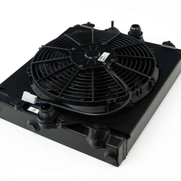 CSF Universal Half Radiator w/ direct fitment for Evo 7/8/9 and 92-00 Civic / Adjustable -16 or slip-on and 8 more