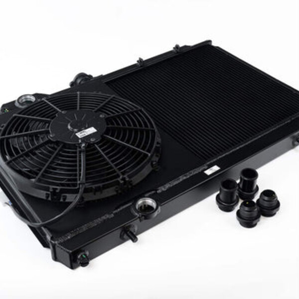 CSF Mitsubishi Evo 4/5/6/7/8/9 – Full Size Slim Radiator w/ 12-inch SPAL fan & Shroud / Adjustable -16 or and 3 more