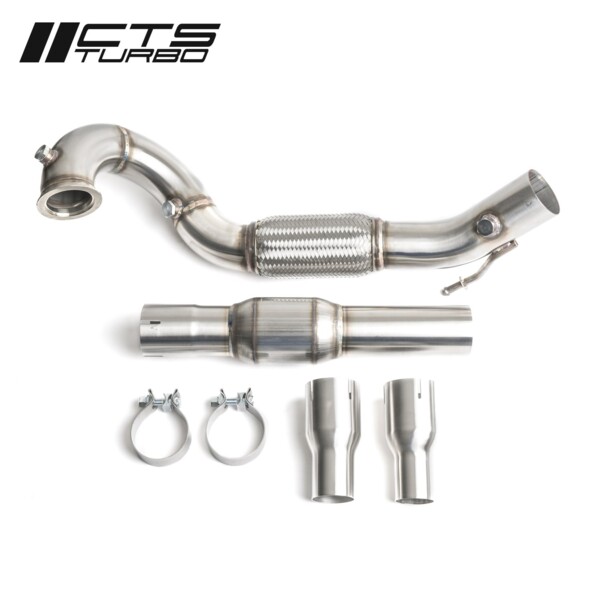 CTS Turbo MK6/MK7 Jetta 1.4T/1.5T, MK7 Golf 1.4TSI/1.5TSI 3” Downpipe with HIGH-FLOW CAT for EA211 engines