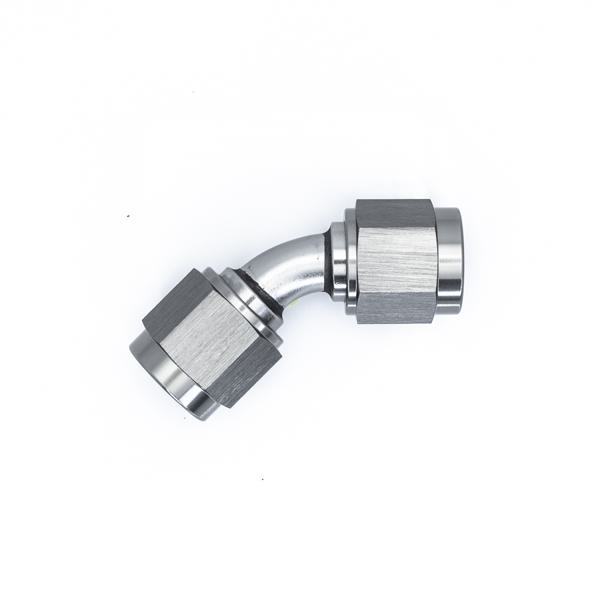 DeatschWerks 6-02-0212 45 deg 6an to 6an swivel coupler