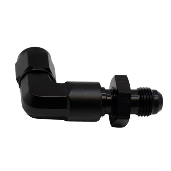 DeatschWerks 6-02-0727-B 6an swivel to 6an 90 degree bulkhead