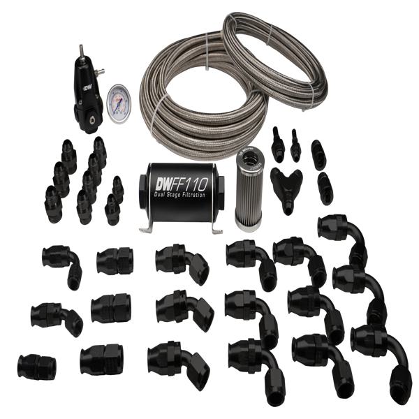 DeatschWerks 6-627 a90 g8x m4 ptfe return plumbing kit