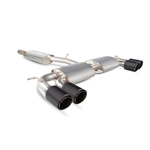 Scorpion SVW044CF Resonated cat-back system with no valves